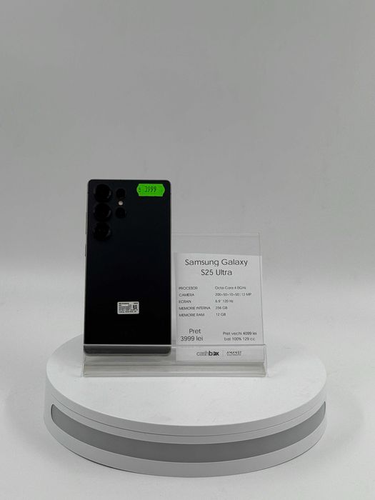 Samsung Galaxy S25 Ultra 5G 256 GB Garantie 24 luni CashBox