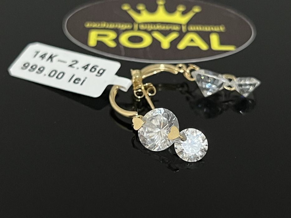 Bijuteria Royal CB : Cercei dama aur 14k  2,46 grame