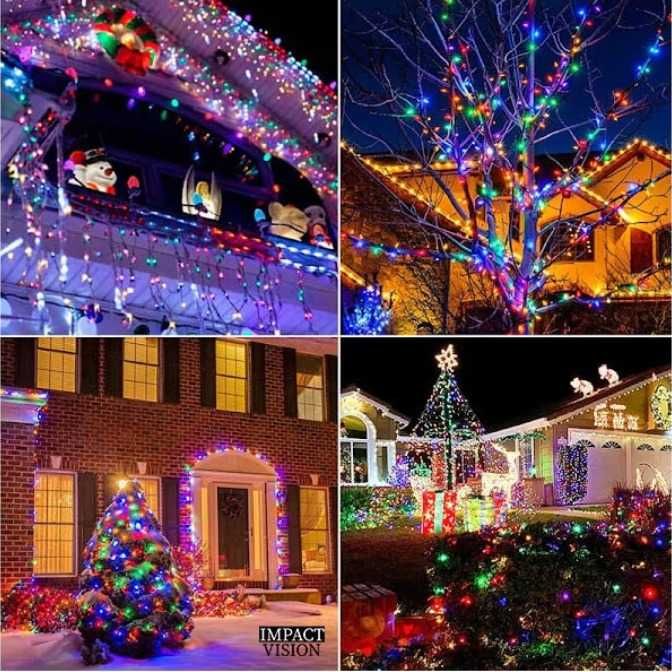 Instalatie de Craciun Rola 10m/50m Multicolor/Alb/Galben