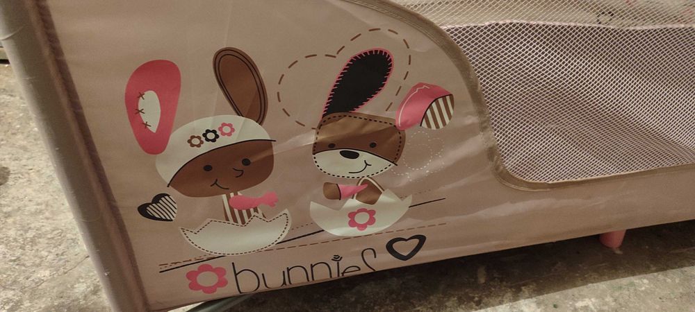 Сгъваема кошара Lorelli Nаnny 2 Plus , Beige Bunnies