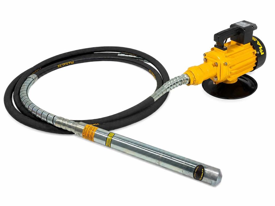 Motor Vibrator pt. Beton MASALTA MVE-2 cu Lance Vibratoare 6m X 38mm