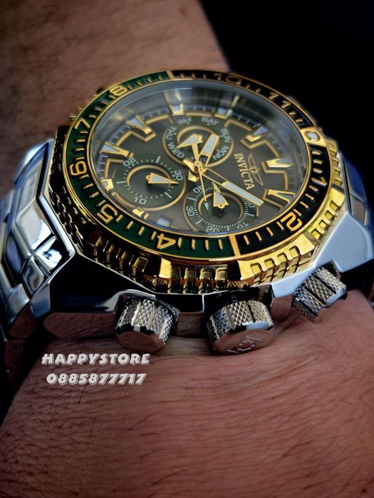 INVICTA Akula Kromo Swiss 55 mm, Инвикта нов мъжки часовник