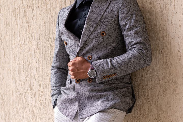 Sacou gri material rezistent