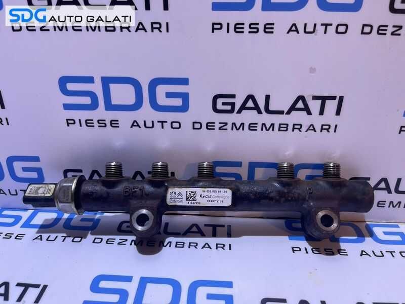 Rampa Presiune Injectoare cu Senzor Regulator Peugeot 3008 1.6 HDI 2009 - 2016 Cod 9685297580 9670076780[S0286]