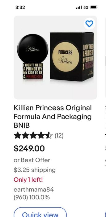 KILIAN PRINCESS Луксозен Лимитиран Парфюм на Принцесата Топ КЛАСА&ЛУКС