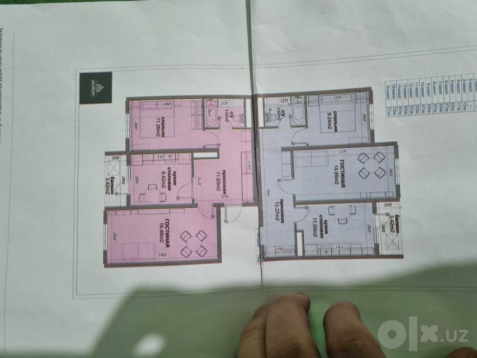 Srochni ijaraga 2 xonali pustoy kvartira oila uchun