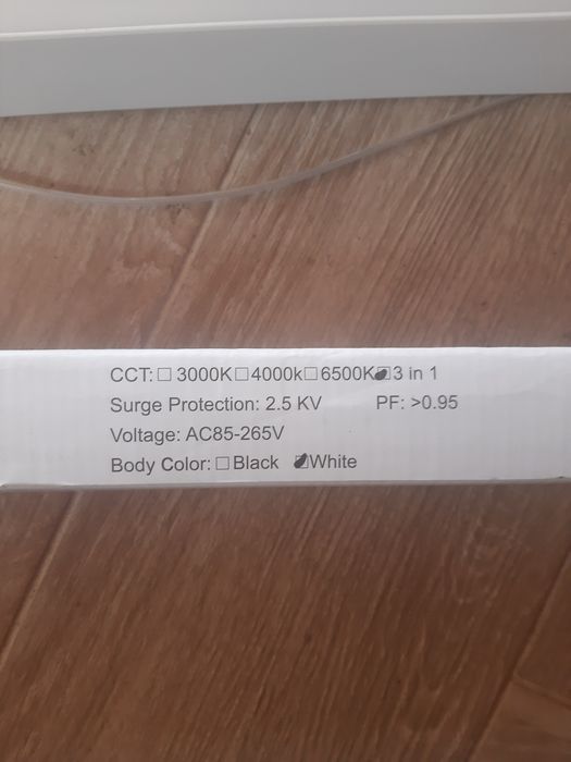 Corp liniar LED, alb, 6500K, 120cm