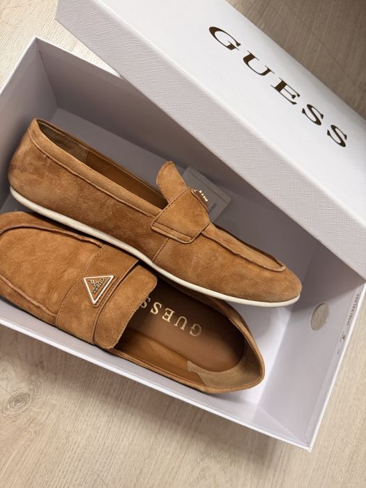 Mocasini sau espadrile dama maro piele intoarsa