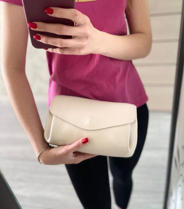 Сумка клатч конверт итальянская кожа