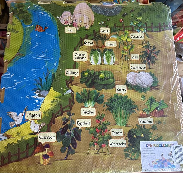 Covor din burete gros 1cm