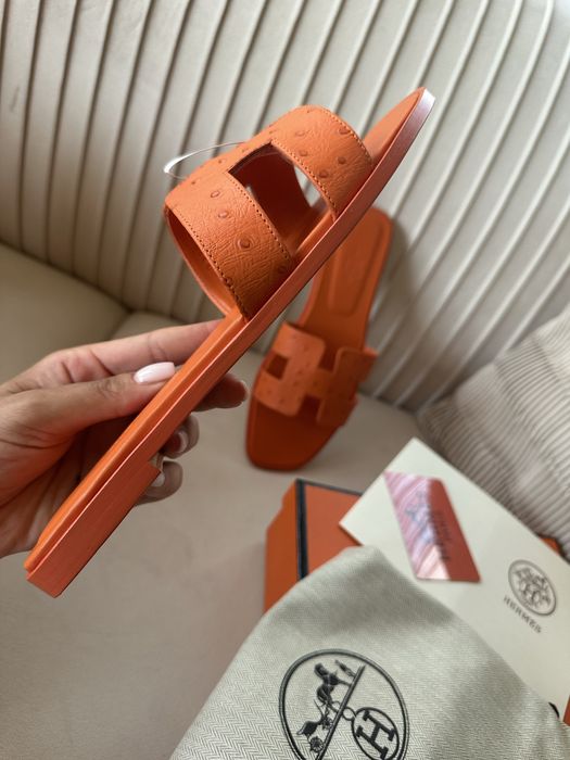 Papuci hermes piele naturala