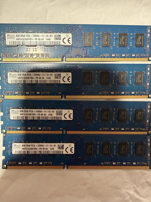 Kit 16GB (2x 8GB) memorie RAM, DDR3, 1600MHz, modele Kingston/SKhynix/Samsung