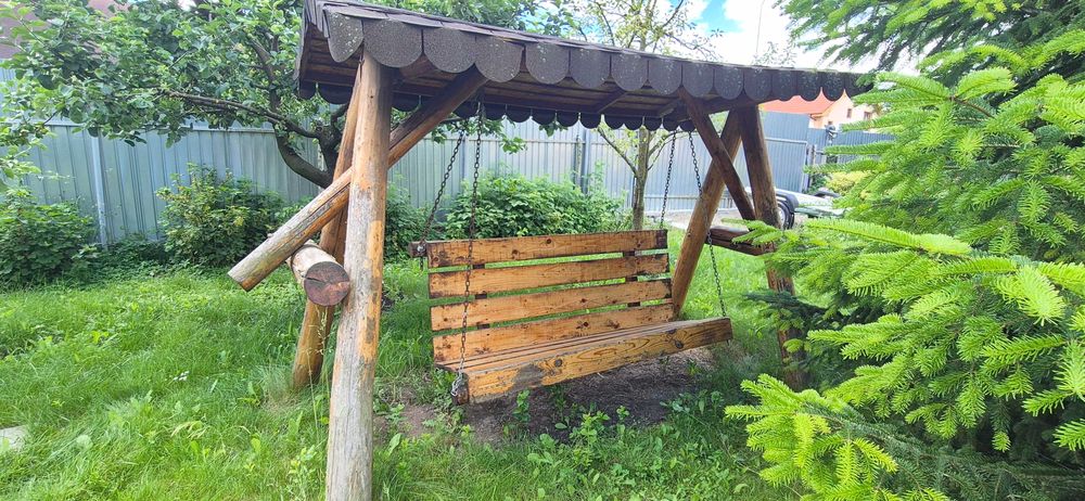 Balansoar de lemn masiv de gradina