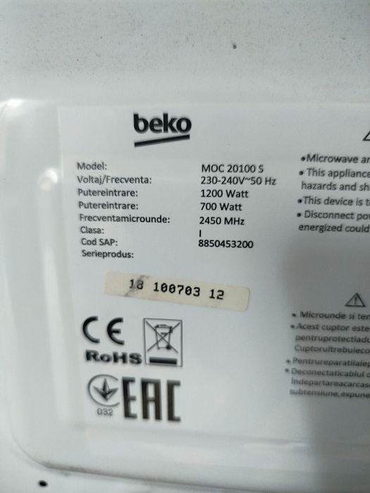 Cuptor cu Microunde Beko 20L