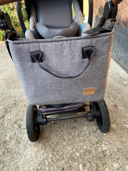 Количка Kinderkraft 3in1 зимен кош, летен кош и столче за кола