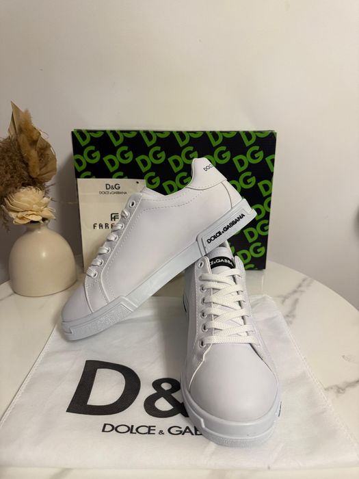 Adidasi Dolce Gabbana full white