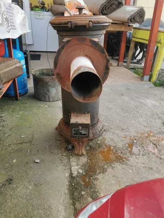 Soba din fonta pe gaz vintage