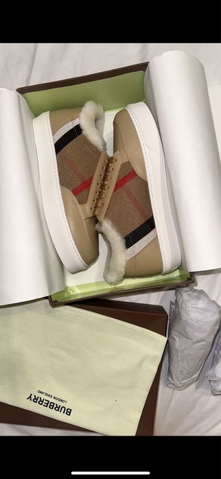 Кеды зимние burberry