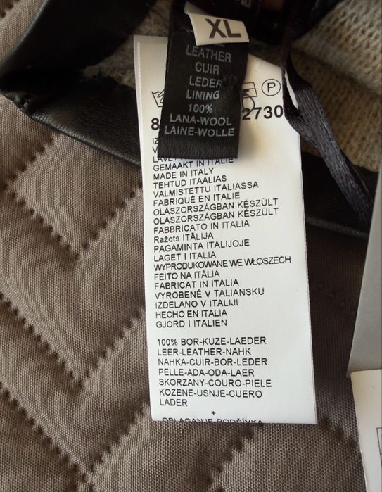 Мъжки ръкавици MOSCHINO от естествена кожа размер XL