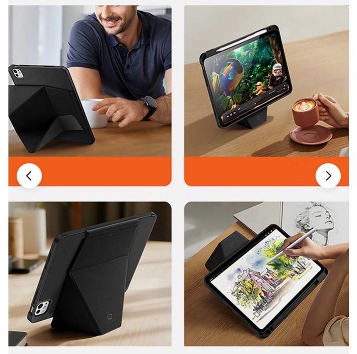 Калъф за iPad Pro 11" (2024/20025) Dux Ducis Vers черен