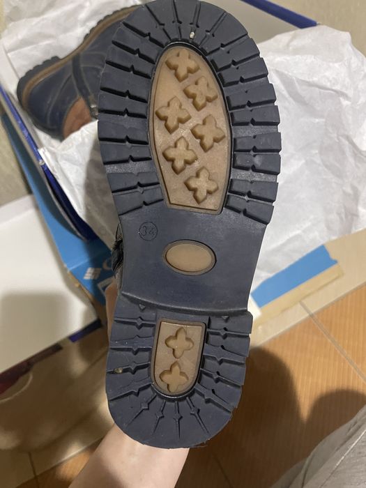 Ботинки кожа унисекс зима 34-35р