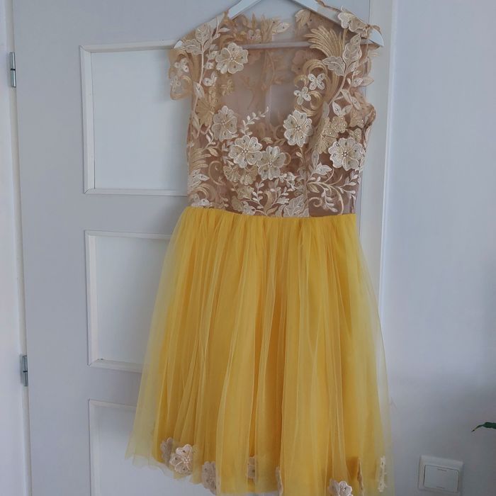 Rochie dama dantela și tull