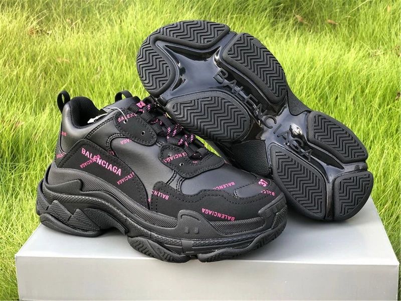 Balenciaga Triple S - Black/Lime/Dark Green