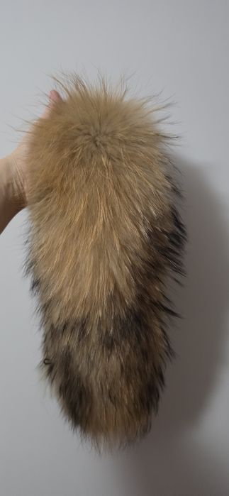 Естествен пух от енот за гугла на яке