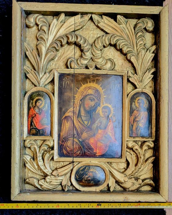 Icoană veche (tematică rusească sau lipovenească unică)