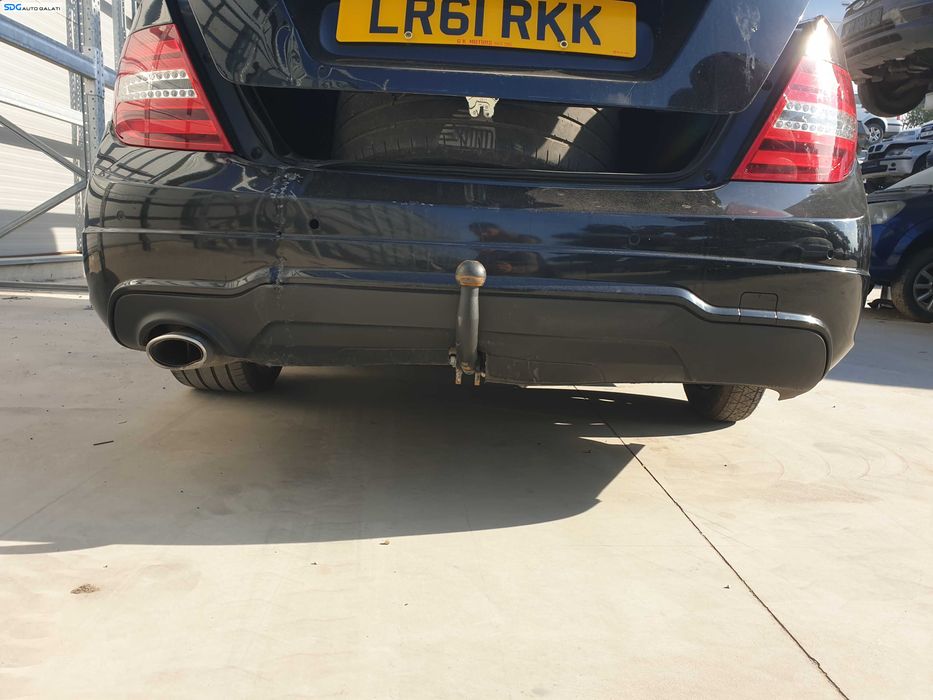 Bara Spoiler Spate AMG cu Locas Senzori Parcare cu Defect Mercedes Clasa C Class W204 Sedan Berlina FL Facelift 2011 - 2014 Culoare 197 C197 [Q0065]