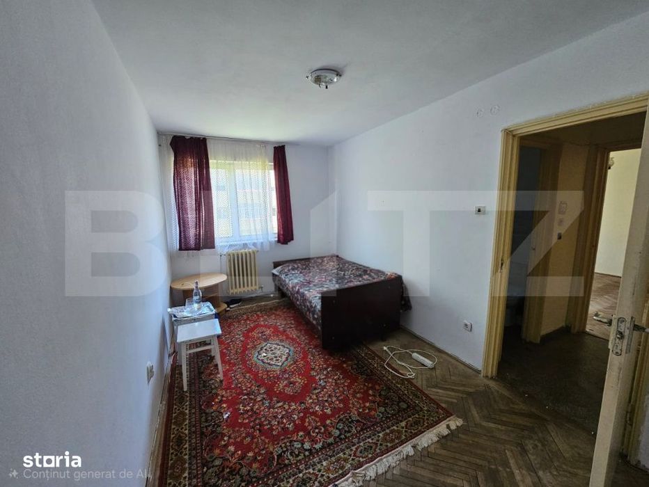 Apartament 2 camere, 48 mp, etaj 1, semidecomandat, ideal pentru renov