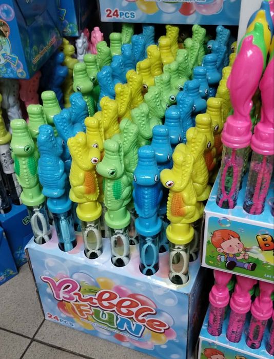 Комплект 24 пръчици за правене на Big Bubbles сапунени мехури с 5 ринг