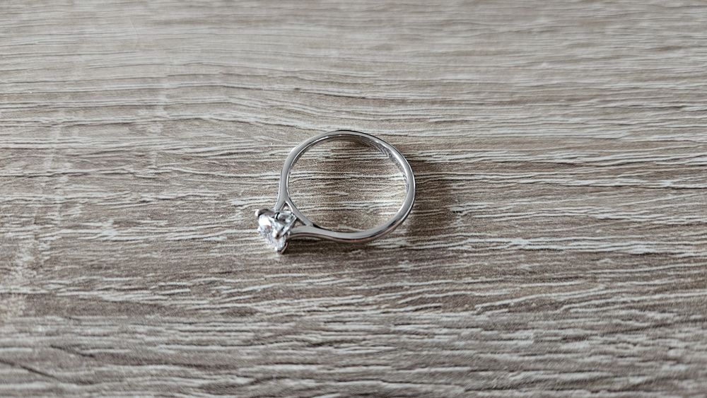Годежен диамантен 0.54 ct. пръстен от бяло злато