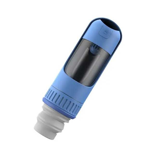 Sticla cu apa cu compartiment pentru hranire animale, pets