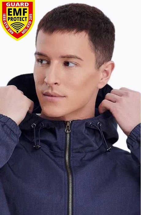 Екранирано Яке с Метални Нишки ЕМП Електромагнитен Щит EMP Излъчване