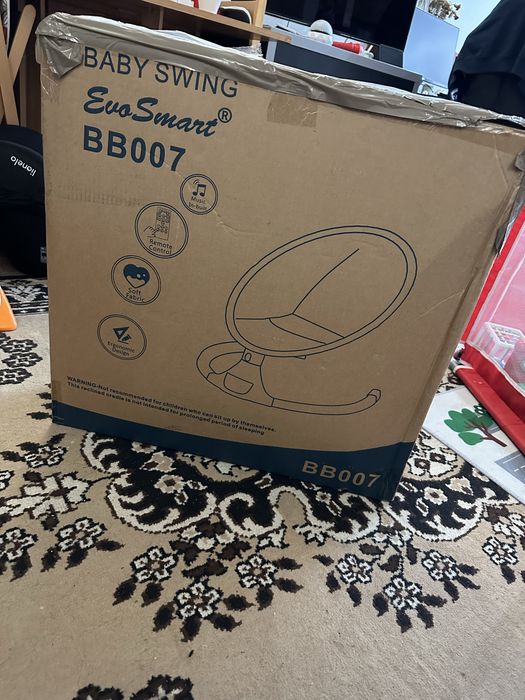 Leagăn electric EvoSmart BB07 pentru bebeluși – ca nou