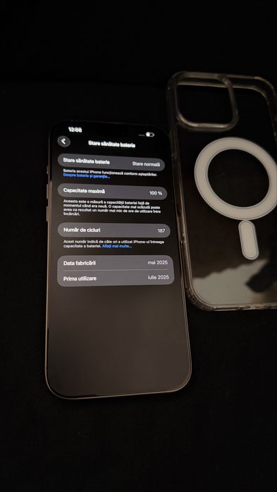 Iphone 16 ProMax Gold 256gb 100%  Baterie