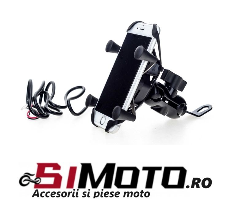 Suport moto telefon cu incarcator RAM atv scuter universal