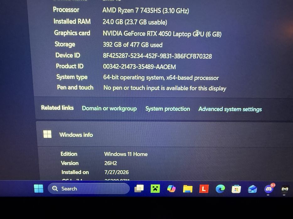 Lenovo loq 15arp9