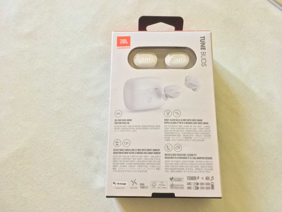 casti wireless JBL Tune Buds, noi, garantie 2 ani, bluetooth fara fir