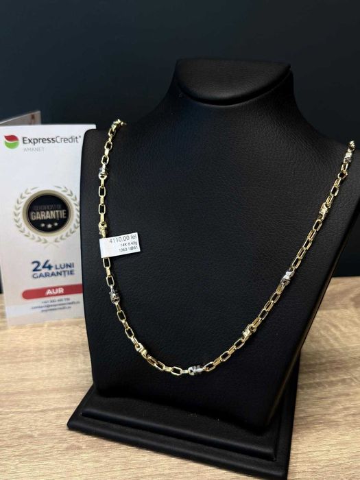 (AG51) Lant aur 14k 8.42g b1363 - Garantie 2 ani!