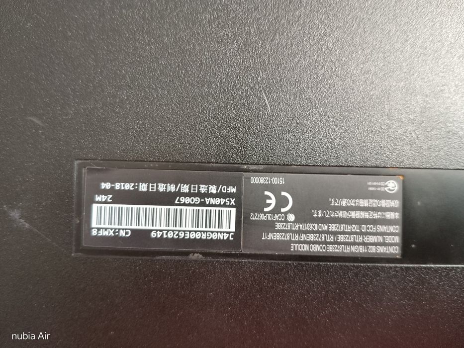 Laptop Asus Intel Celeron 1,1ghz 4gb ram 200gb HDD windows 10 pro ok