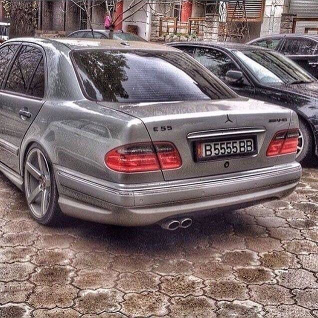 Бампер на мерседес w210 ресталинг  е55