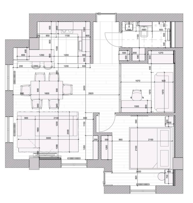 Новостройка Nukus Avenue 2х комнатная 4 окна 60.06м² вид во двор 6этаж