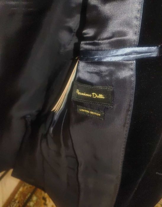 Пиджак бархатный Massimo Dutti Limited Edition.
