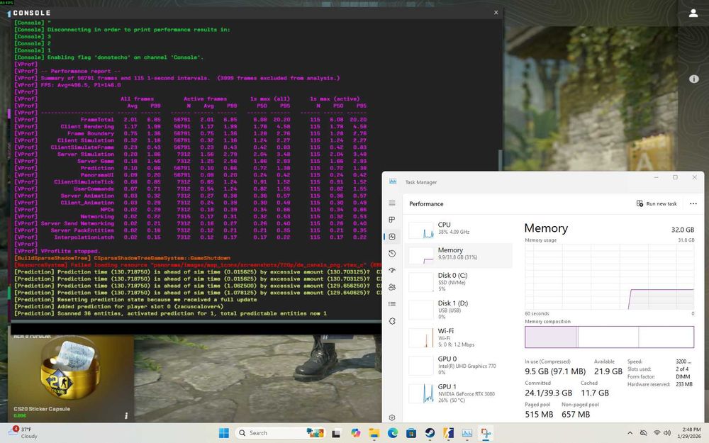 PC Gaming Intel Core i7 12700 RTX 3080 10GB