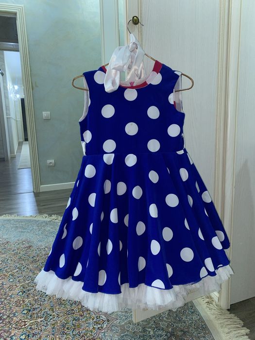 Детское платья в горошках