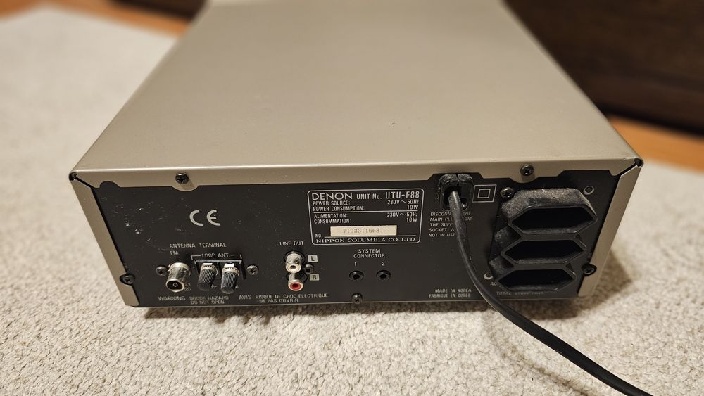 Chaîne HiFi Denon D-F88 Complète - UPA-F88, UCD-F88, UTU-F88 - Avec Notice Et Câbles