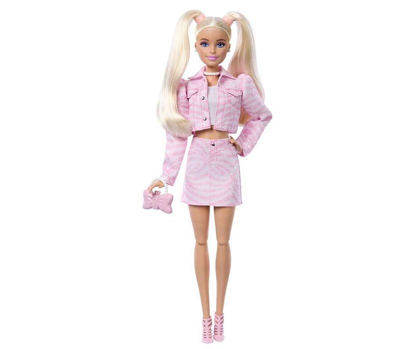 Оригинална кукла Barbie Deluxe Style,  с розово дънково яке / Mattel