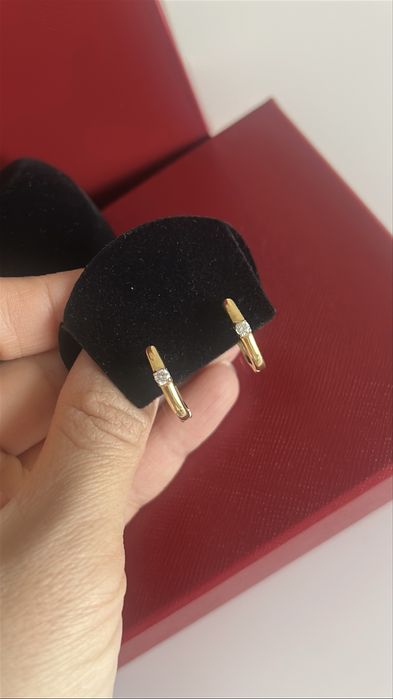 Серьги с брилиантами 750 пробы